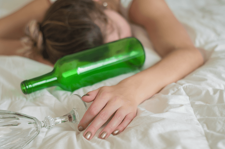 how to fall asleep sober